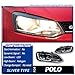 LED Headlight Assembly Compatible With VW Polo GTI TSI 2010-2018 Front DRL Day Running Light Bi Xenon Bulb Fog Lights ABS+PP 2.5inch 12V CCC Dot EMARK Tuning Accessory