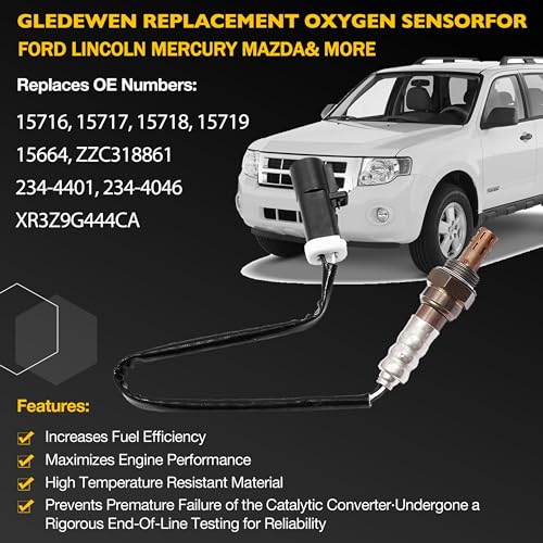image for Gledewen Oxygen Sensor Upstream Downstream O2 Sensor 4Pcs | Compatible