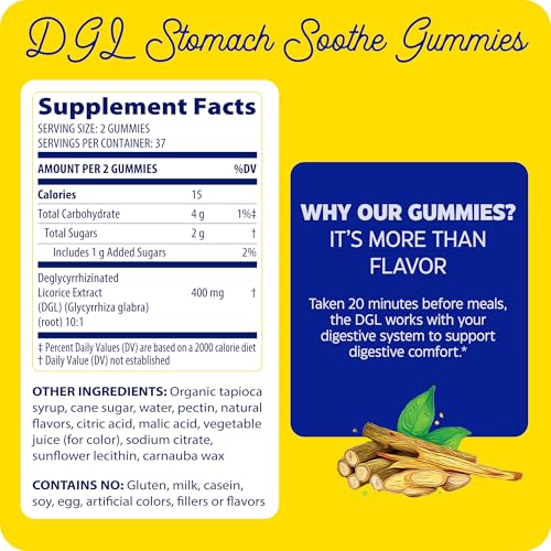 Enzymedica DGL Stomach Soothe Gummies