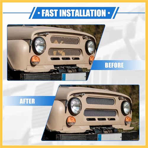 REPAIROCK Car Grill Mesh, 40\"x13\" 12x6mm Rhombic Hole Car Pickup Truck Grille Mesh Sheet Air Intake Insert Universal for Car Multifunctional Aluminum Alloy Silver Tone Auto Replacement Parts - Thumbnail 7