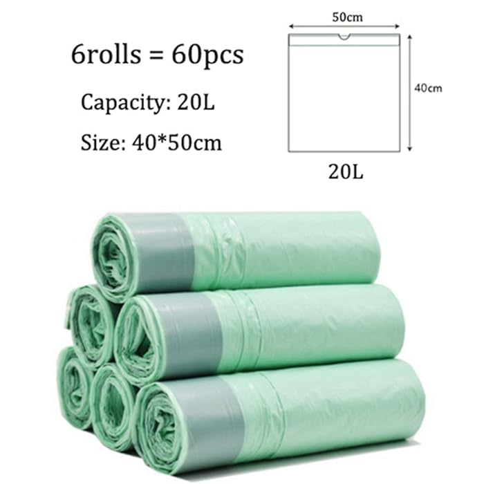 Buy Portable environmentally friendly garbage bags PBAT + PLA + starch