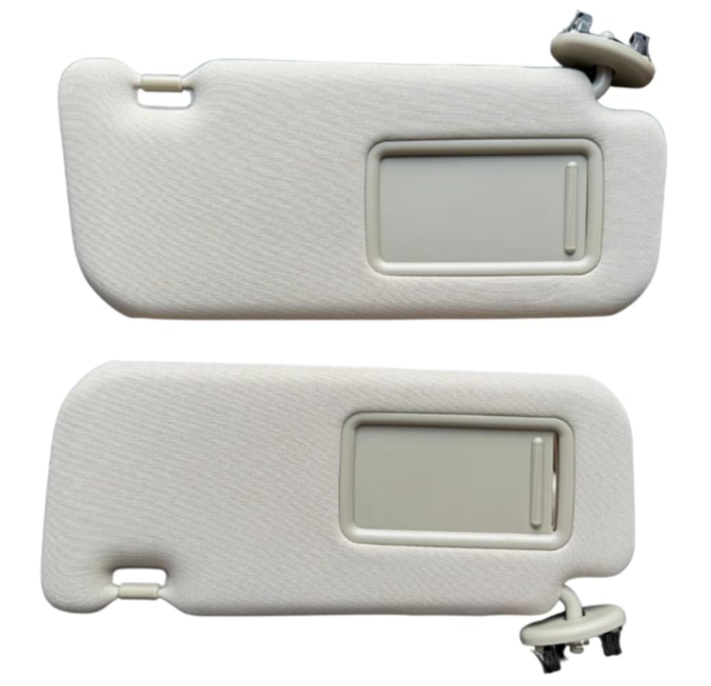 Visor Sun 2007-2013 avec Vanity Miroir Voiture Accessoires Intérieurs Durables pour Toyota Corolla 7432002711 7432002640B1,Grey Left