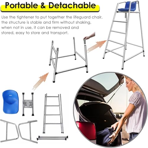 Escalera de Seguridad para Piscinas 120 cm Acero Inoxidable miniatura 7