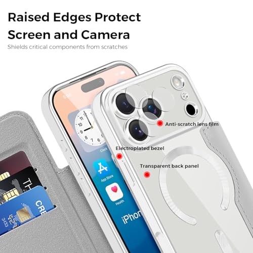Étui portefeuille iPhone 17 Pro Max en cuir avec blocage RFID - 5