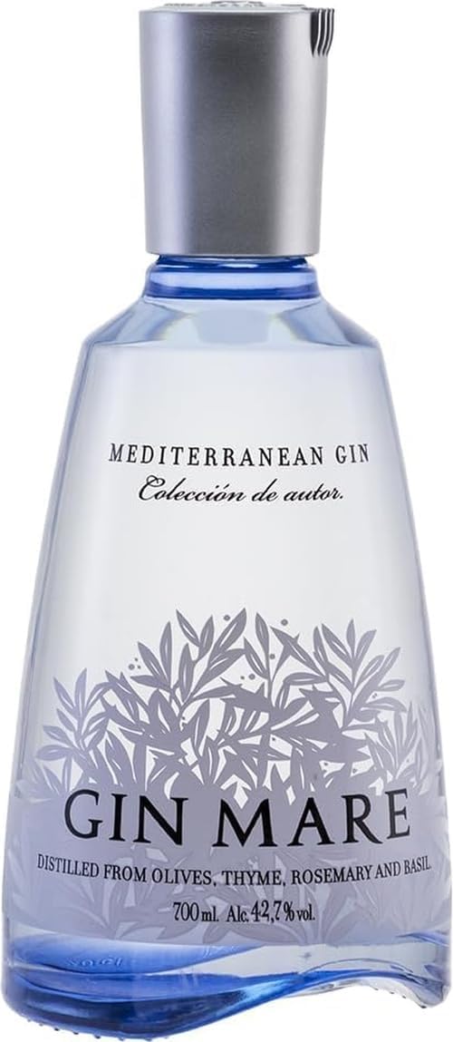 Mediterranean Gin, 70 cl | Super-Premium Spirit with Basil, Thyme, Rosemary & Arbequina Olive Botanicals | 42.7% ABV