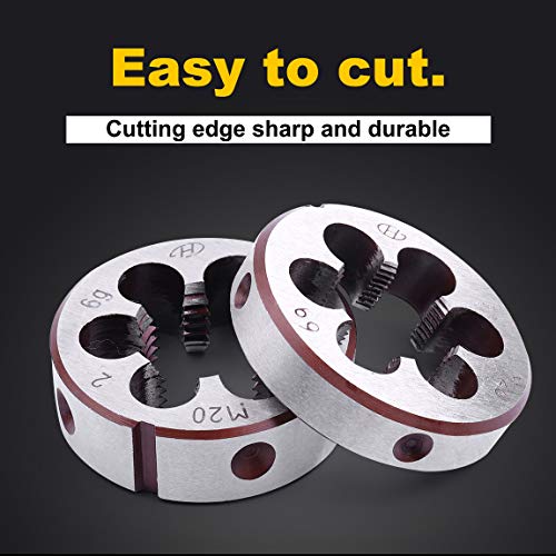 ATOPLEE Gewindeschneidmatrize metrisch gerade [M20 x 1,5, 1 Stück]