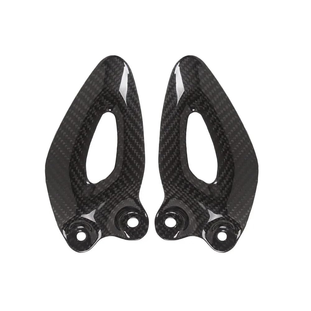 Per Triumph 3 R 2020 2021 Piastra Tacco In Fibra di Carbonio Twill Gloss Moto Rearset Pedana Copertura