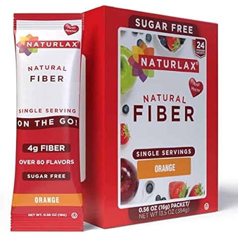 Naturlax Sugar-Free Psyllium Husk Fiber Powder (Orange - 24 Packets) Cover