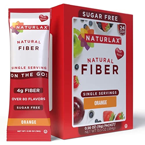 Naturlax Sugar-Free Psyllium Husk Fiber Powder (Orange - 24 Packets) #TOP2