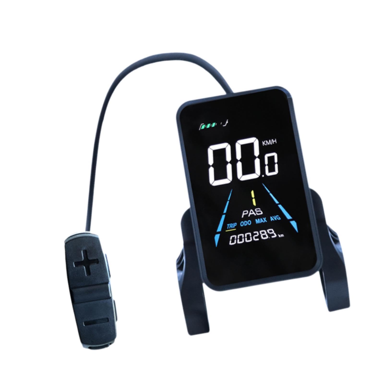 YIJU Electric Bike LCD Display, E Bike Display Meter, Control Panel, Lightweight Electric Bicycle Speedometer, Cycling Computer