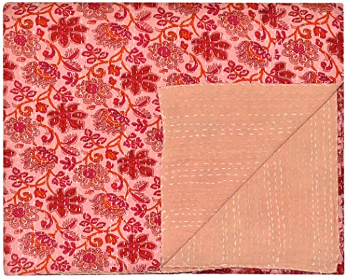 Cuadros Frida Kahlo YUVANCRAFTS Colcha India Hecha A Mano Con Estampado De Kantha Colchas De Algodon