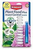 BioAdvanced 701710 8-11-5 Fertilizer with Imidacloprid Plant Food Plus Insect Control Spikes, 10