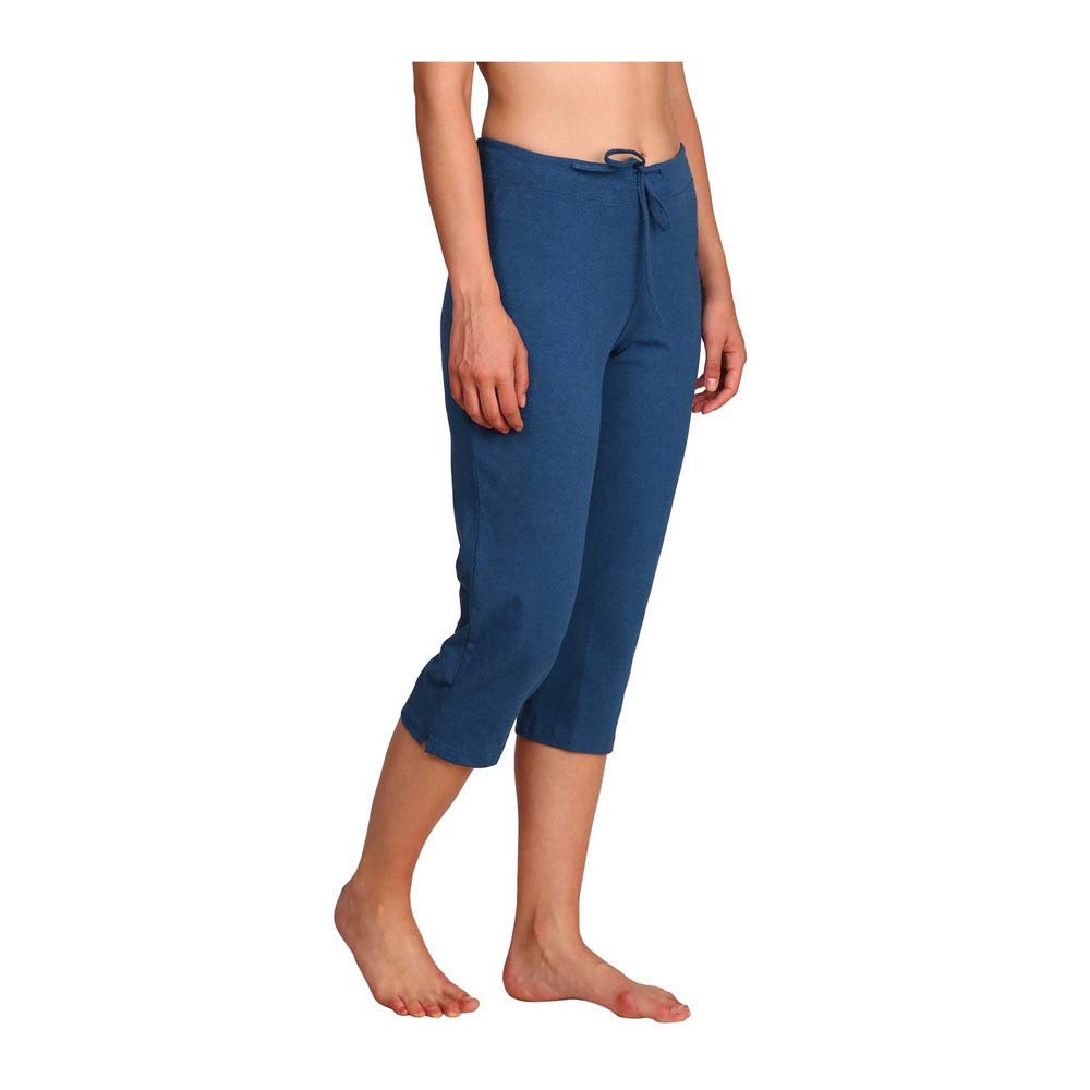 Jockey Women Slim Fit Cotton Capris (1300-0105-VDMEL_Blue_Small_Blue_S) - Image 3 thumbnail