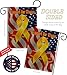 Support Our Troops Burlap Garden Flag - Set Wall Hanger Armed Forces Service All Branches Honor United State American Military Veteran Official Banner Small Yard Gift Double-Sided Imported 13 X 18.5