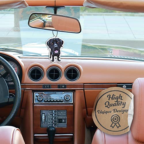 Image of Dog Car Air Freshener 4 Pack Labrador Scented With Premium Oils By Fresh Fresheners