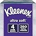 Kleenex Ultra Soft Facial Tissues, 4 Cube Boxes, 65 Tissues per Box (260 Tissues Total)