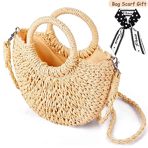Dailyacc Straw Shoulder Bag For Women Woven Purse Beach Envelope Clutch Straws Wallet3