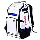 Franklin Sports USA トラベラーエリートFPバッグ - ファストピッチプレーヤー - デュアルバットストレージ - ホワイト/ネイビー/レッド