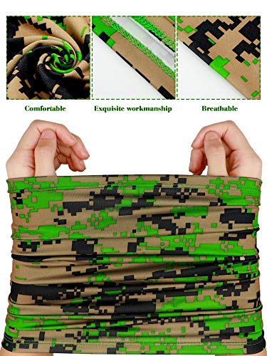 Image of SATINIOR Summer Neck Gaiter Mask Windproof Scarf UV Protection Balaclava Bandanas Breathable Outdoor for Men Women