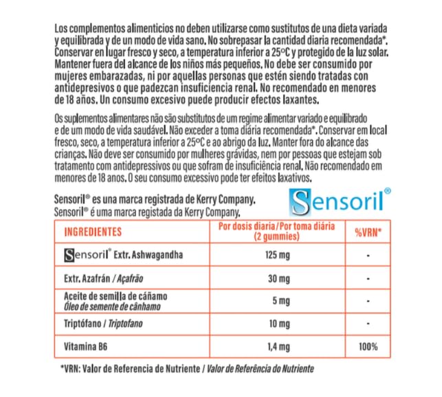 ⁠AQUILEA | Aquilea OnBalance Smile | 60 gominolas | Bienestar anímico y emocional| Ashwagandha, Triptófano, Vitamina B6 y Azafrán | Actitud y ánimo positivos | Buen Humor