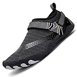 Ikeyo Hombre Secado Rápido Respirable Zapatos de Agua Antideslizante Surf Escarpines Playa Natación Playa Zapatillas