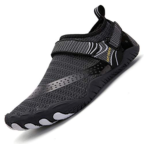 Ikeyo Hombre Secado Rápido Respirable Zapatos de Agua Antideslizante Surf Escarpines Playa Natación Playa Zapatillas