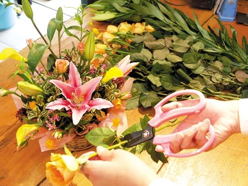Ciseaux ARS FP-17-P Rose de type Fleur pour fleuristes - 5