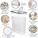 Shazo 2 Pack (15.4 Oz Cereal Capacity) Small Airtight Cereal Containers Storage with Lids, Perfect Space Saving BPA-Free Plastic Container, Pantry Organization and Canister for Rice, Sugar & Flour