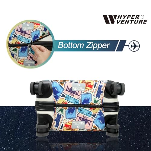 HYPER VENTURE Travel Luggage Cover Suitcase Protector Fits 23-26 Inch, M by HYPER VENTURE - Used condition - Image 3