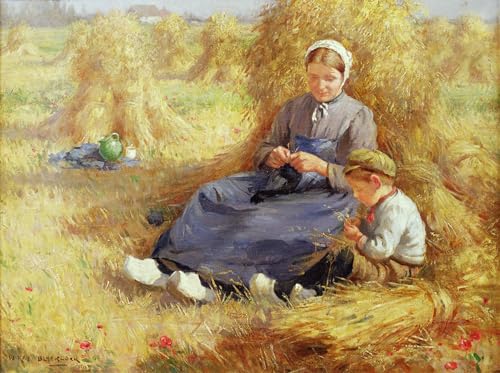 Tableau impressions d'art mural Le repos de midi William Kay Blacklock 60x90cm
