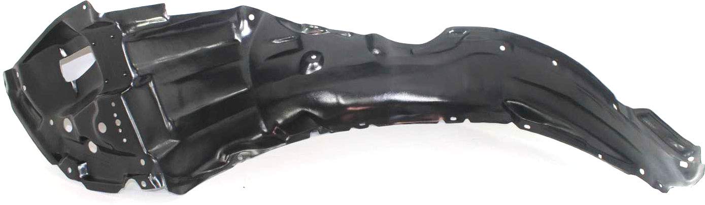 Front Driver & Passenger Side Fender Liner Set For Toyota Matrix (2009-2014) - Black Plastic