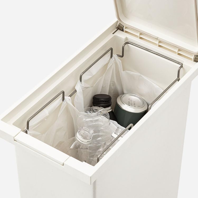 Amazon.co.jp: [ケユカ] KEYUCA 防臭ダストボックス L ホワイト (30L