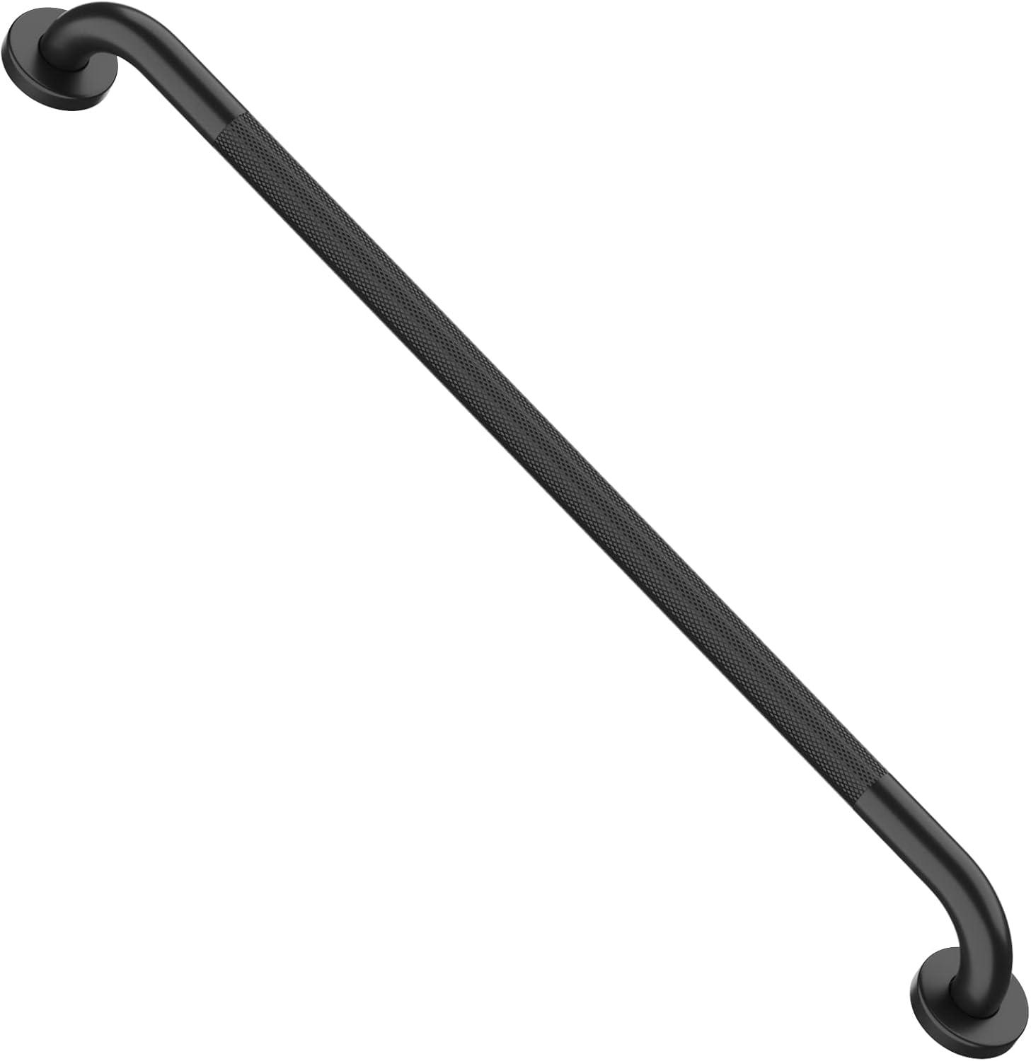 (COLOR WHITE )Oil Rubbed Black Shower Grab Bars 32 Inch w/Anti-Slip knurled Grip, iMomwee Stainless Steel Wall Mount Bathroom Safety Balance Handrail, Handicap Elderly Senior Assist Textured Grab Bar Handle