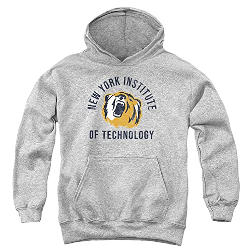 LOGOVISION New York Institute of Technology Official Bears Logo Youth Kids Boy/Girls Pull-Over Hoodie Sweatshirt