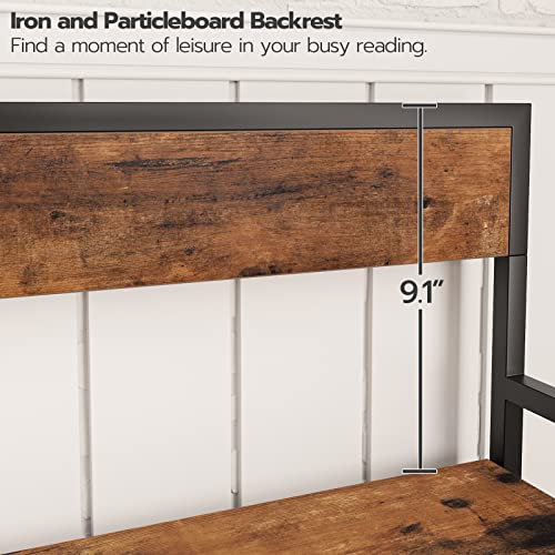 Hoobro Storage Chest, Storage Trunk With Backrest, Storage Bench, Supports 220 Lb, Entryway Shoe Bench With Lift Top Storage Box, Metal Frame, For Entryway, Hallway, Bedroom, Rustic Brown Bf754Cw01 #TOP2