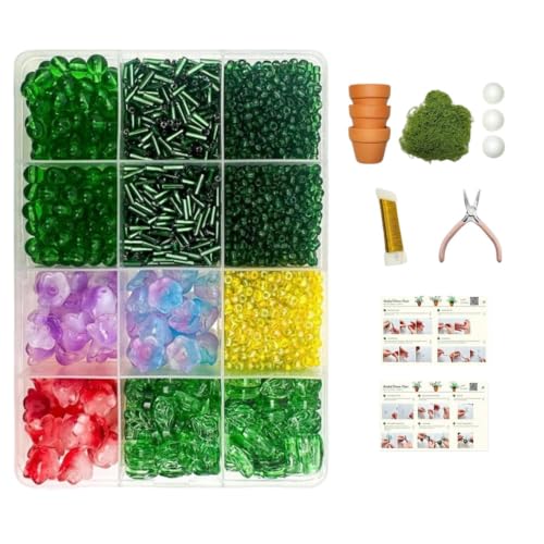 Kit de plantas eternas con 3000 piezas de cuentas para crear centros de mesa únicos