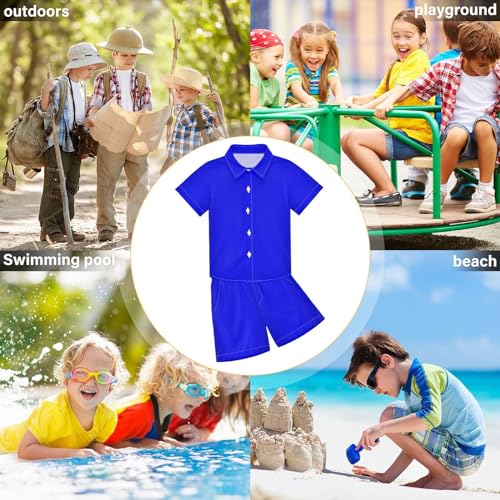 Image of 3T Toddler Boy Shorts Set Black Hawaiian Button Down Shirts Summer Outfits for Little Boy