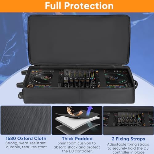 Amazon.co.jp: ホイール付きDJコントローラーケース DDJ FLX10 / DDJ