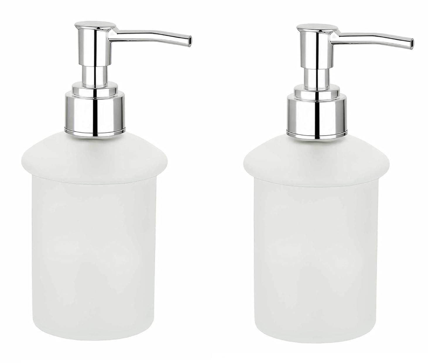 FOLX FBA38 Frosted Glass Multi Purpose Liquid soap Dispensers Shampoo handwash Holder Dispenser Conditioner Sanitizer Gel dispensers Bottle for Bathroom Wash Basin (2)