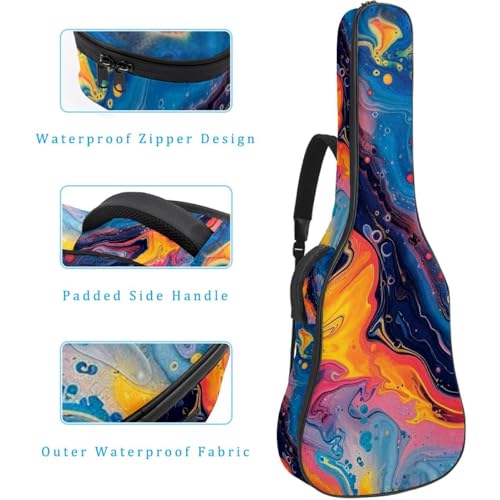 Sac guitare acoustique imperméable avec double bandoulière