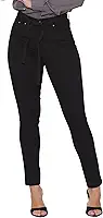 Calça Feminina Skinny Jeans com Cinto Removível Calça Modeladora Levanta Bumbum Cintura Alta Justa