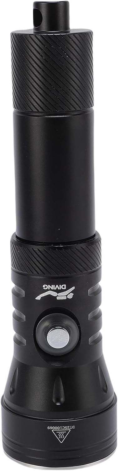 Diving Flashlight, Aluminum Alloy 2000LM IPX8, 5 Modes Underwater Torch with Power Indicator for Snorkeling and Diving