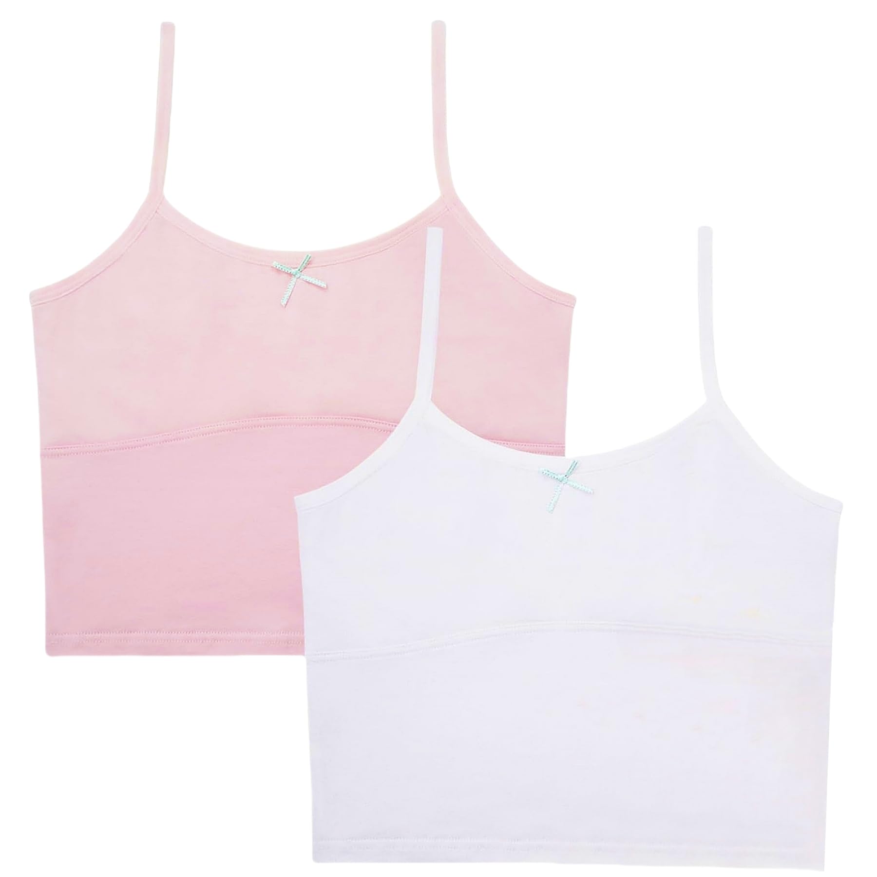 Training Bras for Girls Tank Tops Built in Bra for 7-14 Years