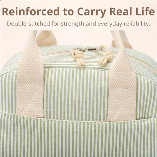 Image of LOVELYWIND Lunch Box for Women Cute Lunch Bags for Women Lunch Tote Bags Reusable Insulated Lunch Box Large Capacity Reusable Insulated Cooler for Work or Travel Gifts or Beach