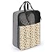Golf Shoe Bags for Travel Women Men - Gold Leopard Fashion Print Travel Shoe Bags for Packing In Suitcase, Bowling Pointe Dance Soccer Cleat Sneaker Bag Organizer For Gym with Zipper