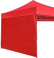 Vista 32 de ABCCANOPY - Toldo desplegable para el sol 10'x 10', pared lateral de 10' (1 panel), más de 15 colores, con cintas para sujetar de la estructura