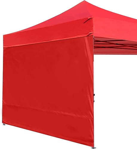 ABCCANOPY - Toldo desplegable para el sol 10'x 10', pared lateral de 10' (1 panel), más de 15 colores, con cintas para sujetar de la estructura