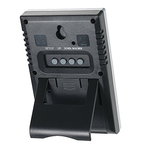 ° C / ° F Digital termômetro higrômetro temperatura medidor de umidade Relógio Despertador Max Min V