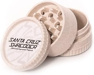 Santa Cruz Shredder 3 Piece Medium Biodegradable Hemp Grinder - White
