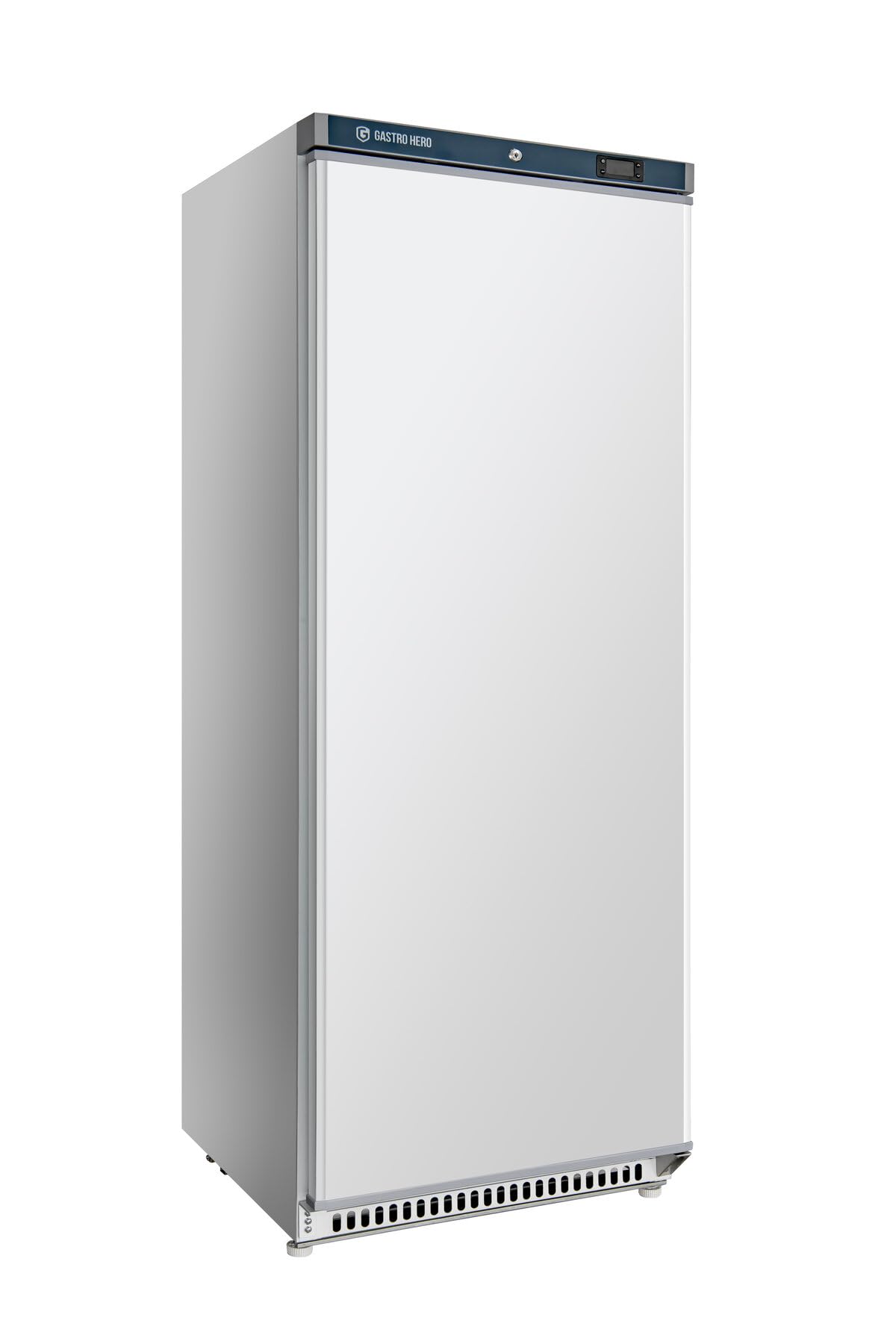 GastroHero Frigorifero Eco 600, 562 litri, bianco, frigorifero commerciale con raffreddamento ad aria, da 0 a +8 °C, sbrinamento automatico, termostato digitale, richiudibile, R600a